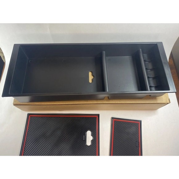 Center Console Organizer Armrest Accessories Tray for Ford 2015 2020 F150 Black - Picture 9 of 16